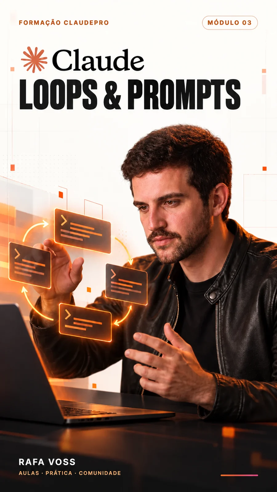 Capa do Módulo 03: Claude Loops e Prompts