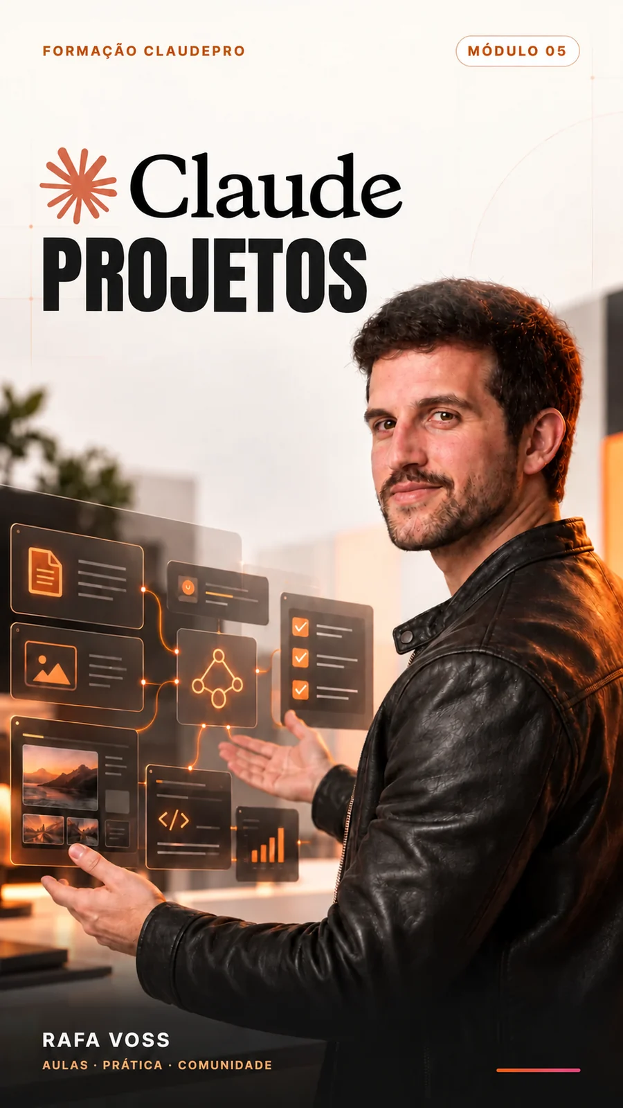 Capa do Módulo 05: Claude Projetos